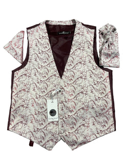 BAROQUE WAISTCOAT, CRAVAT AND HANDKERCHIEF SET - Claudio Lugli Shirts