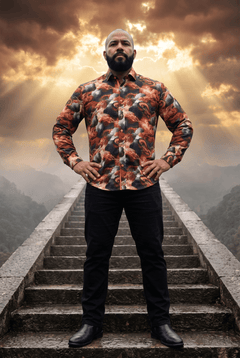 Battle of the Dragons Print Shirt - Claudio Lugli Shirts