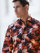 BATTLE OF THE DRAGONS PRINT SHIRT - Claudio Lugli Shirts
