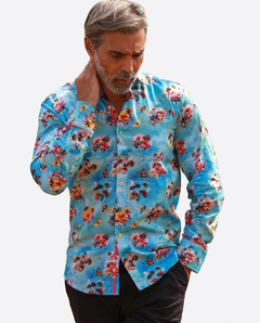 Bees and Flowers Print Shirt - Claudio Lugli Shirts