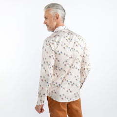 BICYCLE  MARATHON PRINT SHIRT – Premium Men's Patterned Shirt by Claudio Lugli | Bold Design, Tailored Fit, Best Printed Shirts