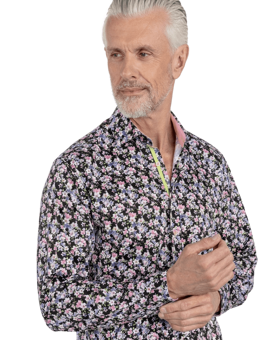 Blossom Garden Print Shirt - Claudio Lugli Shirts
