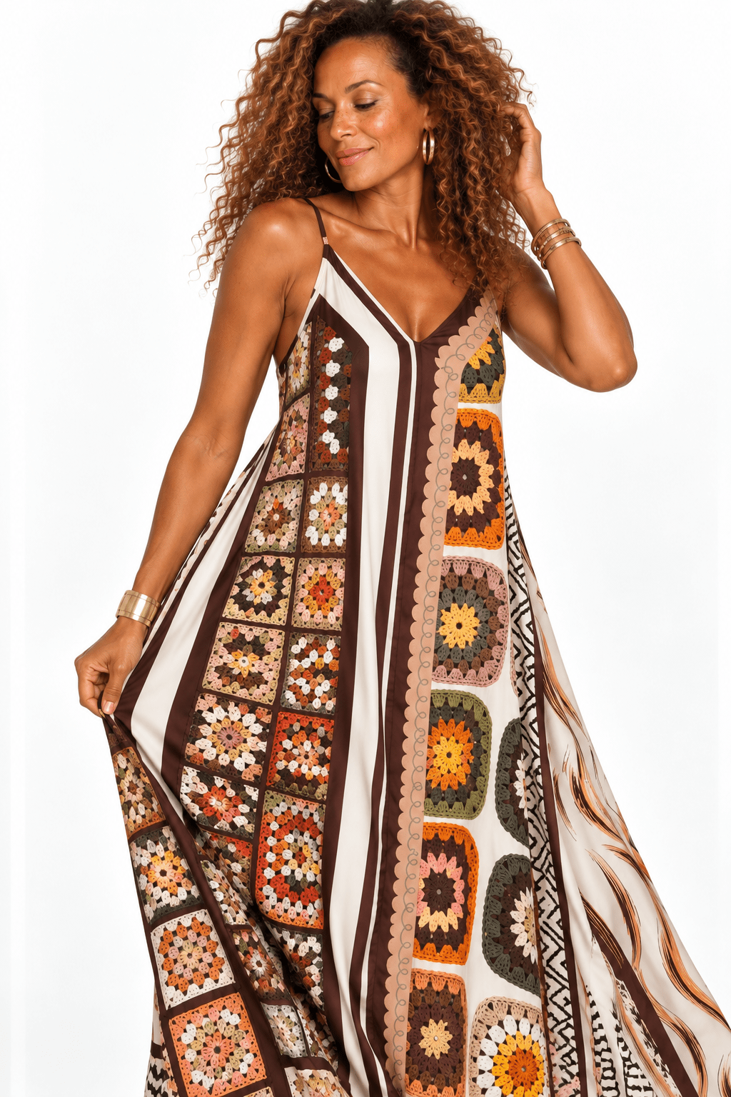 Boho Maxi Dress - Claudio Lugli Shirts