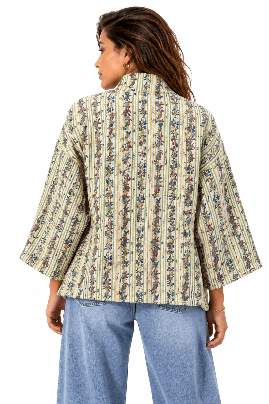 BOTANICAL STRIPE WOMEN'S JACKET - Claudio Lugli Shirts