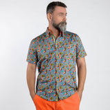 CACTUS PRINT SHORT SLEEVE SHIRT - Claudio Lugli Shirts