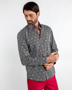 Campervan Stripe Print Shirt - Claudio Lugli Shirts