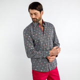 CAMPERVAN STRIPE PRINT SHIRT - Premium Men's Patterned Shirt by Claudio Lugli | Bold Design, Tailored Fit, Best Printed Shirts