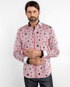 Card Symbols Print Shirt - Claudio Lugli Shirts
