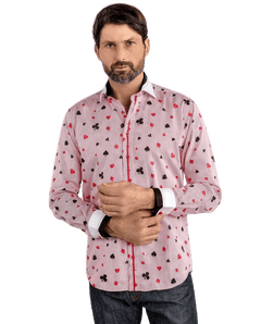 Card Symbols Print Shirt - Claudio Lugli Shirts