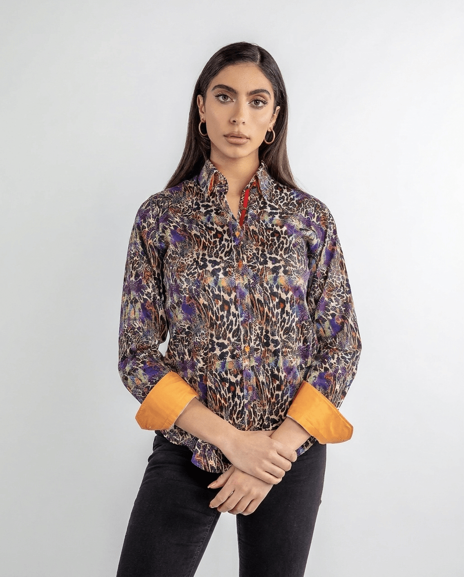 Catwoman Leopard Womens Print Shirt - Claudio Lugli Shirts