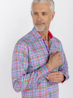 CHECK GINGHAM PINK INSERT - Claudio Lugli Shirts
