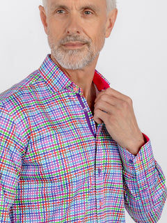 CHECK GINGHAM PINK INSERT - Claudio Lugli Shirts