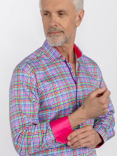 CHECK GINGHAM PINK INSERT - Claudio Lugli Shirts