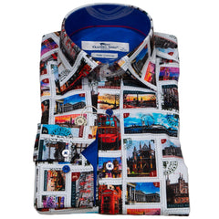 White London City Print Shirt - Claudio Lugli Shirts