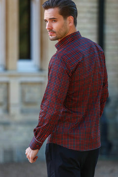 CL2542 BLACK CHECK - Claudio Lugli Shirts