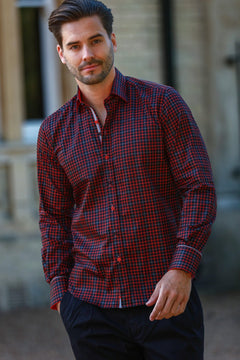 CL2542 BLACK CHECK - Claudio Lugli Shirts