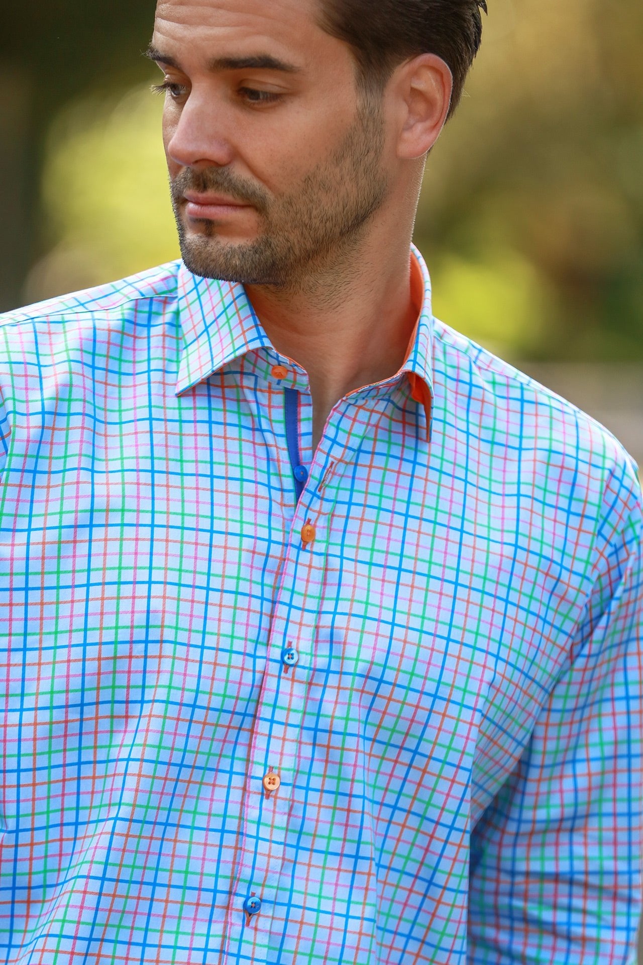 CL2545 SKY CHECK - Claudio Lugli Shirts