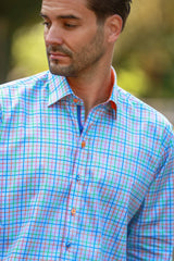 CL2545 SKY CHECK - Claudio Lugli Shirts