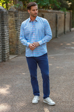 CL2545 SKY CHECK - Claudio Lugli Shirts