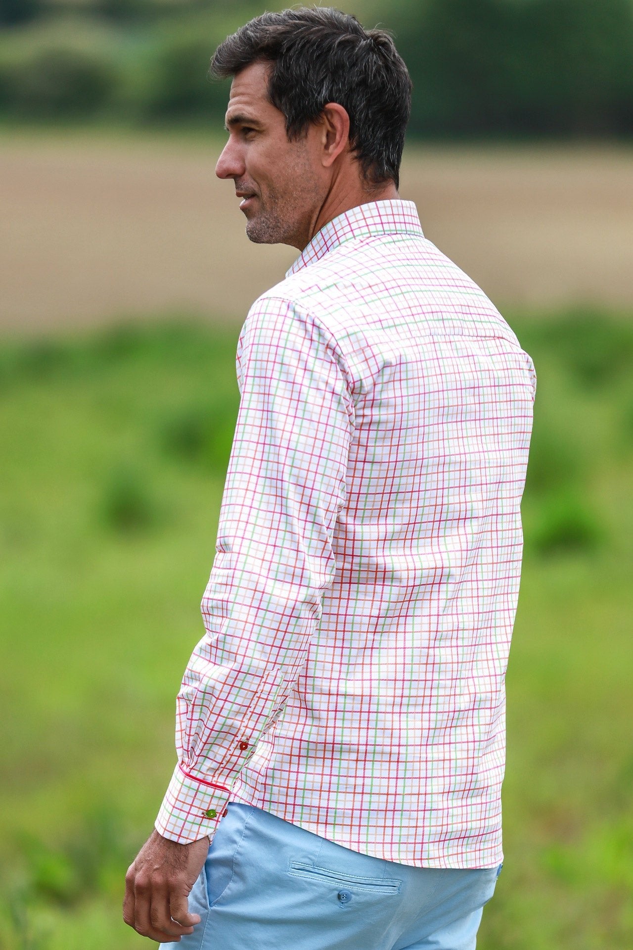 CL2546 WHITE CHECK - Claudio Lugli Shirts