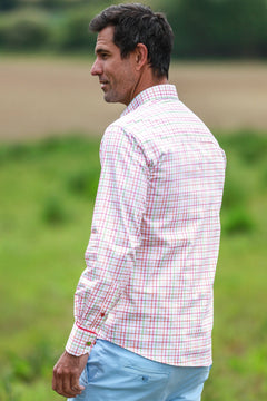 CL2546 WHITE CHECK - Claudio Lugli Shirts