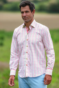 CL2546 WHITE CHECK - Claudio Lugli Shirts