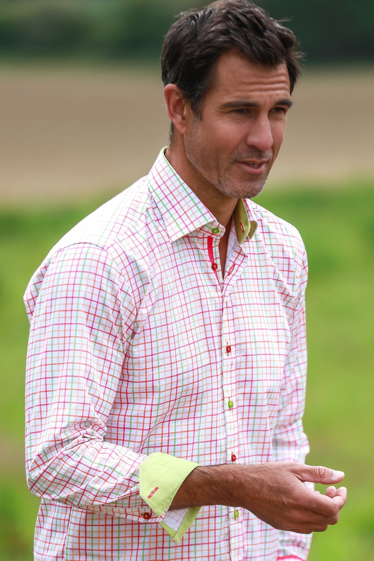 CL2546 WHITE CHECK - Claudio Lugli Shirts