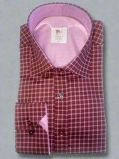 CL2556 Brown - Premium Men's Patterned Shirt by Claudio Lugli | Bold Design, Tailored Fit, Best Printed Shirts