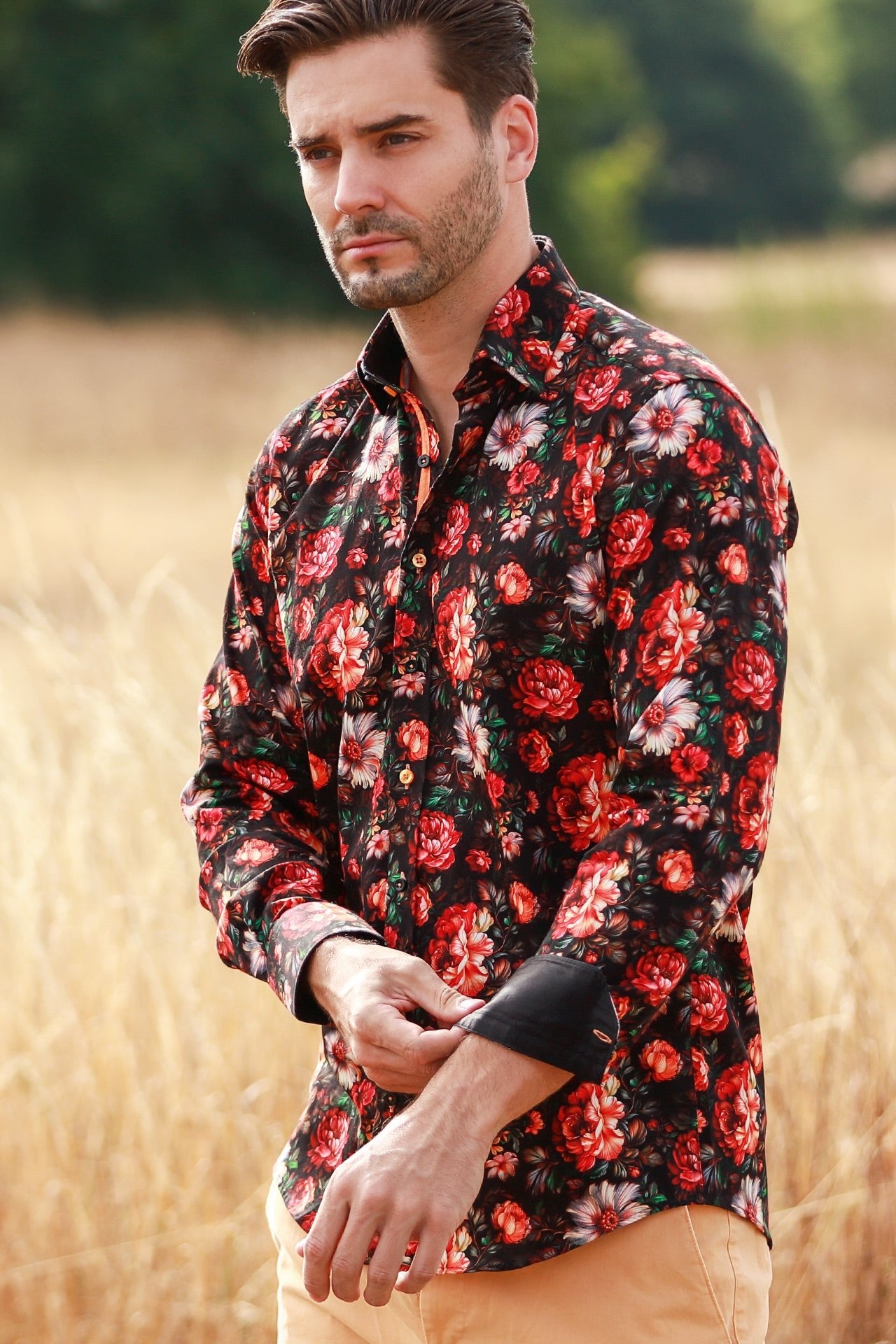 CL2569 GARDEN FLOWERS - Claudio Lugli Shirts