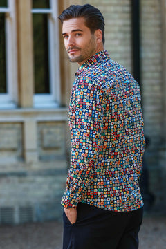 CL2585 ABSTRACT SHAPES - Claudio Lugli Shirts