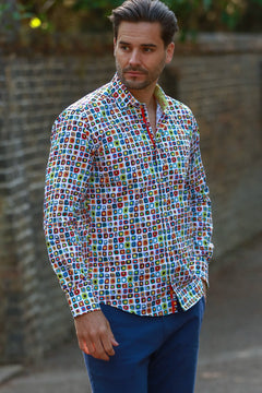 CL2585 ABSTRACT SHAPES - Claudio Lugli Shirts