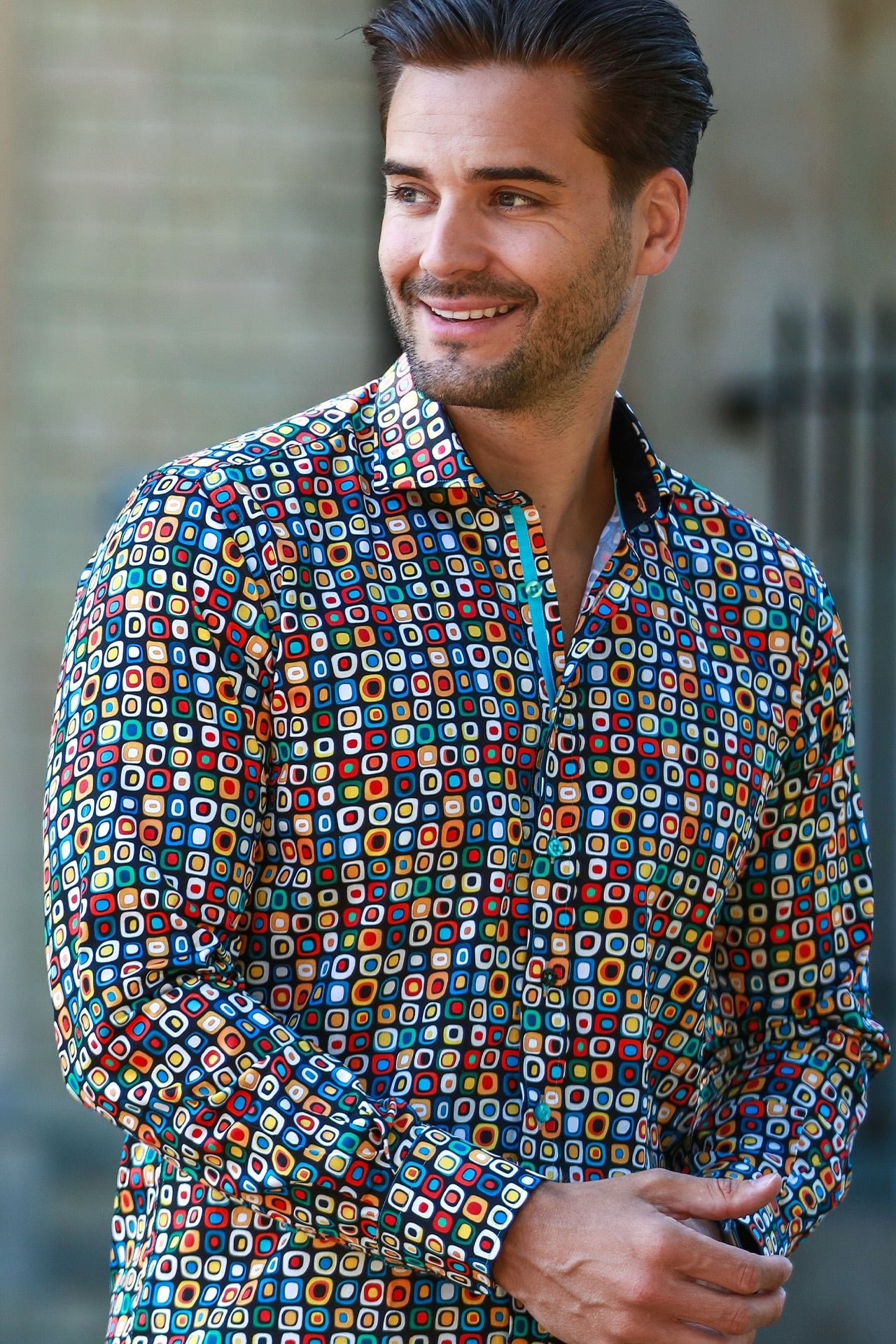 CL2585 ABSTRACT SHAPES - Claudio Lugli Shirts