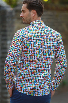 CL2585 ABSTRACT SHAPES - Claudio Lugli Shirts