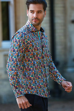 CL2585 ABSTRACT SHAPES - Claudio Lugli Shirts