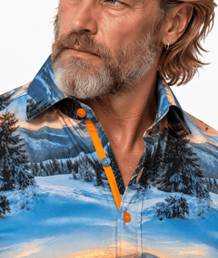 CL26108 White Winter Sunset - Claudio Lugli Shirts