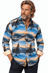 CL26108 White Winter Sunset - Claudio Lugli Shirts