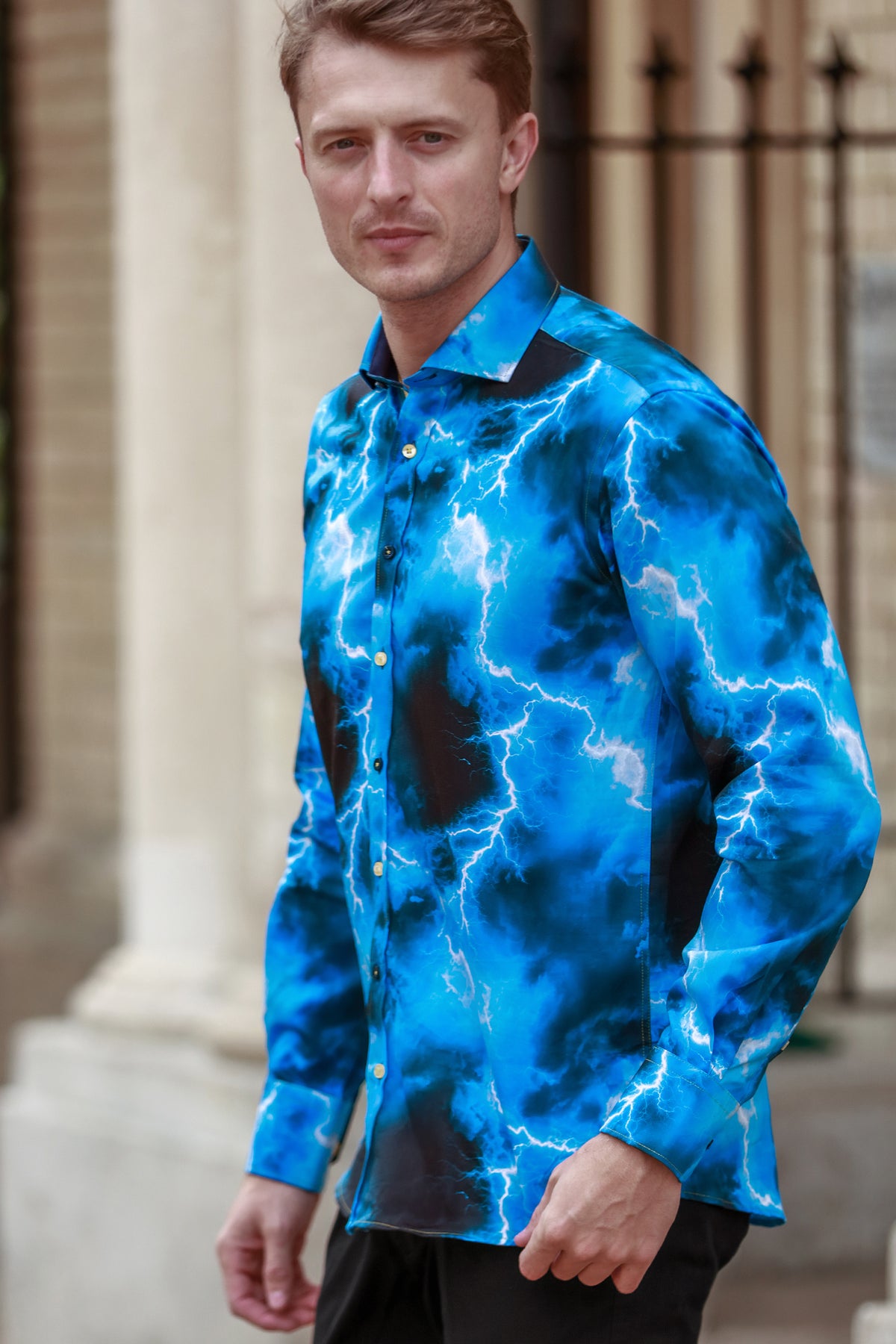 Lightning Bolt Print Shirt