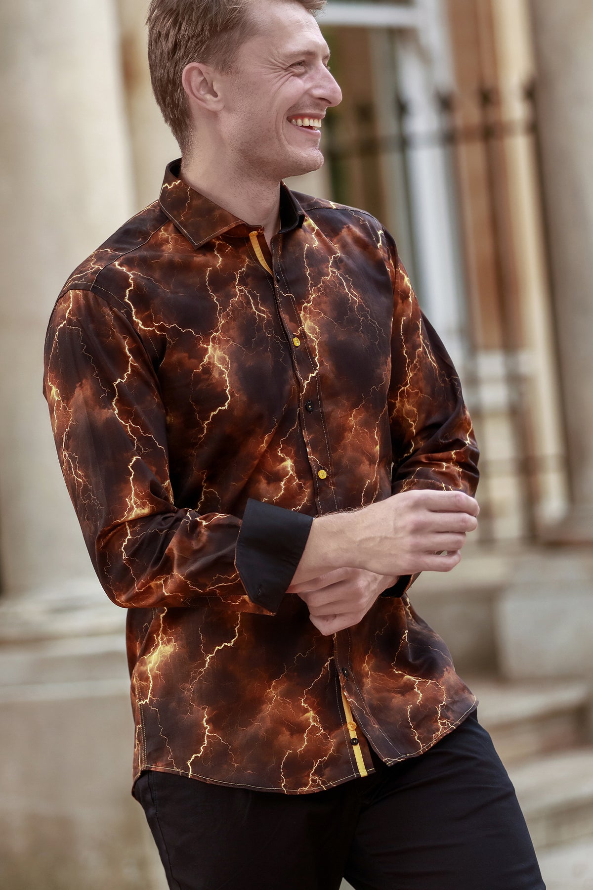 Lightning Bolt Print Shirt