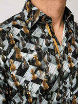 CL26115 Grey Chess - Claudio Lugli Shirts