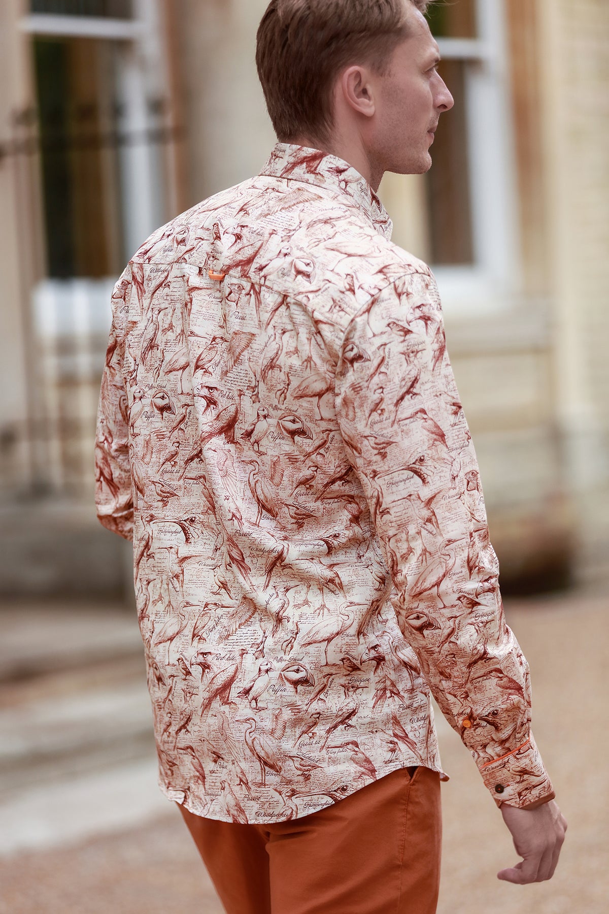Bird Sketch Print Shirt