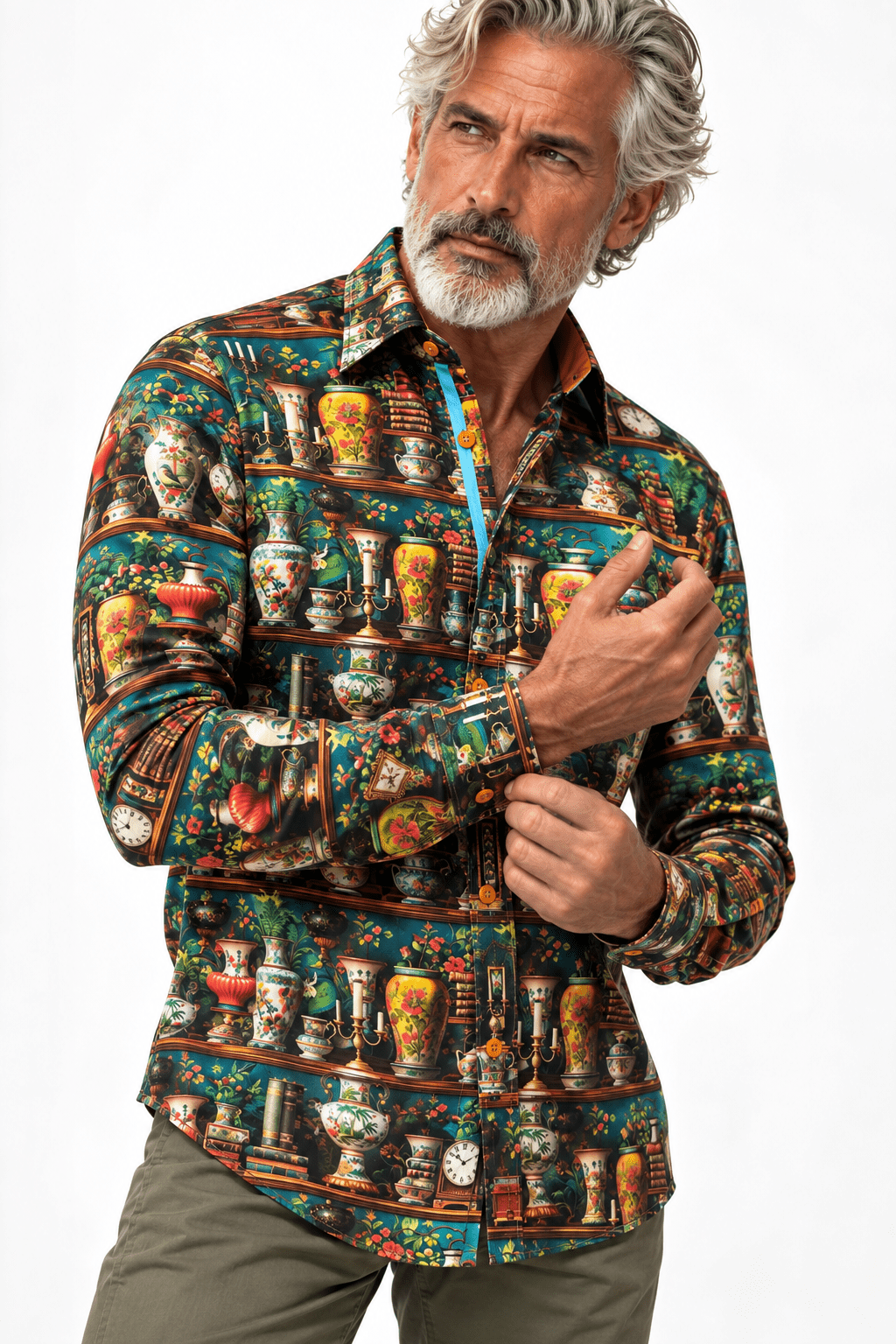 CL26133 Teal Antique - Claudio Lugli Shirts