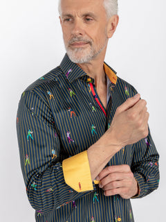 CL2619 STRIPE GOLFER - Claudio Lugli Shirts
