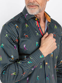 CL2619 STRIPE GOLFER - Claudio Lugli Shirts