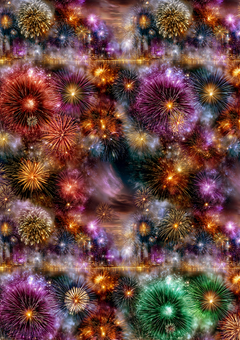 CL26206 MULTICOLOUR FIREWORKS - Claudio Lugli Shirts