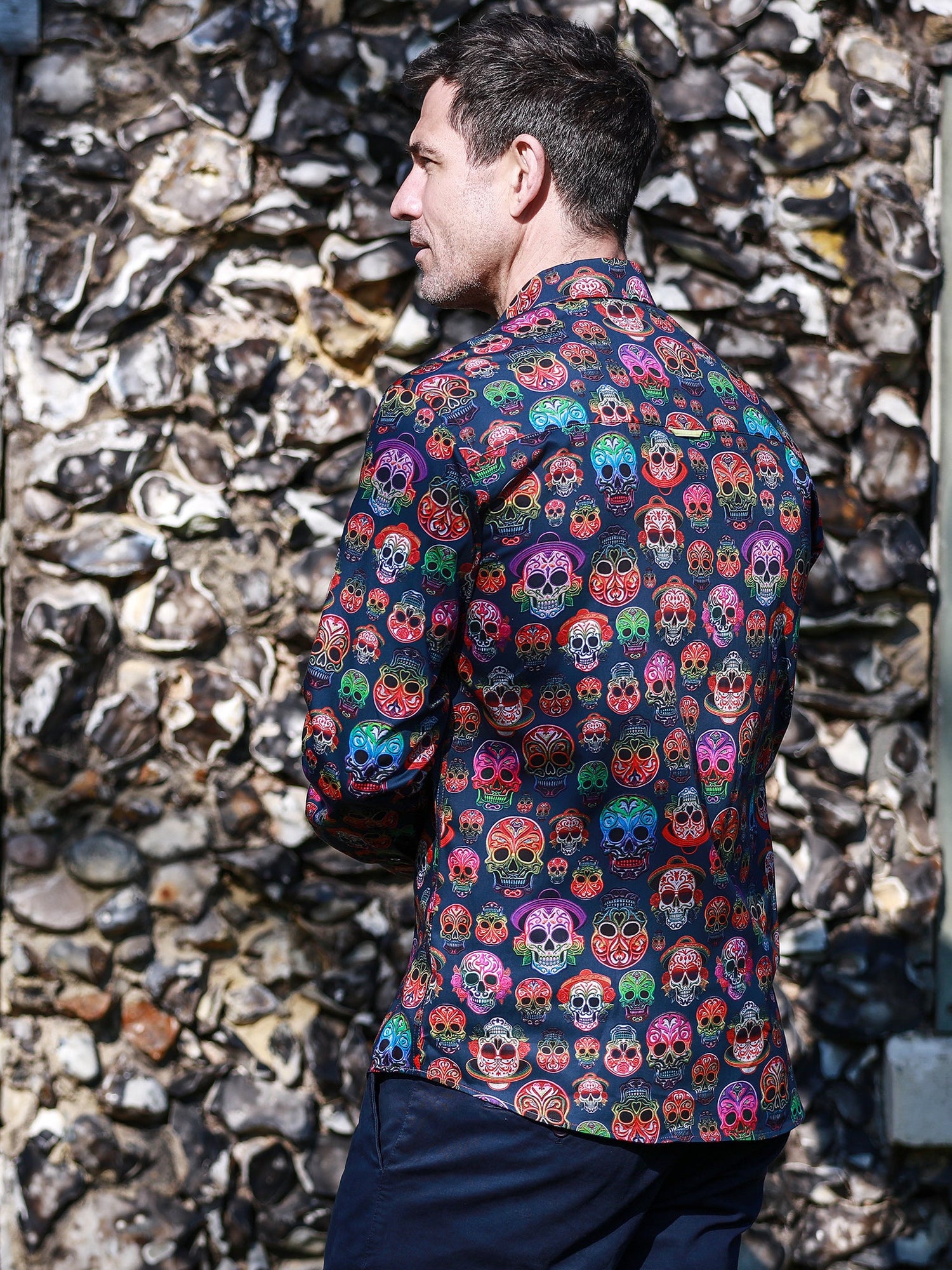CL2621 EMBROIDERY SKULLS - Claudio Lugli Shirts