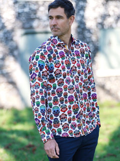 CL2621 EMBROIDERY SKULLS - Claudio Lugli Shirts