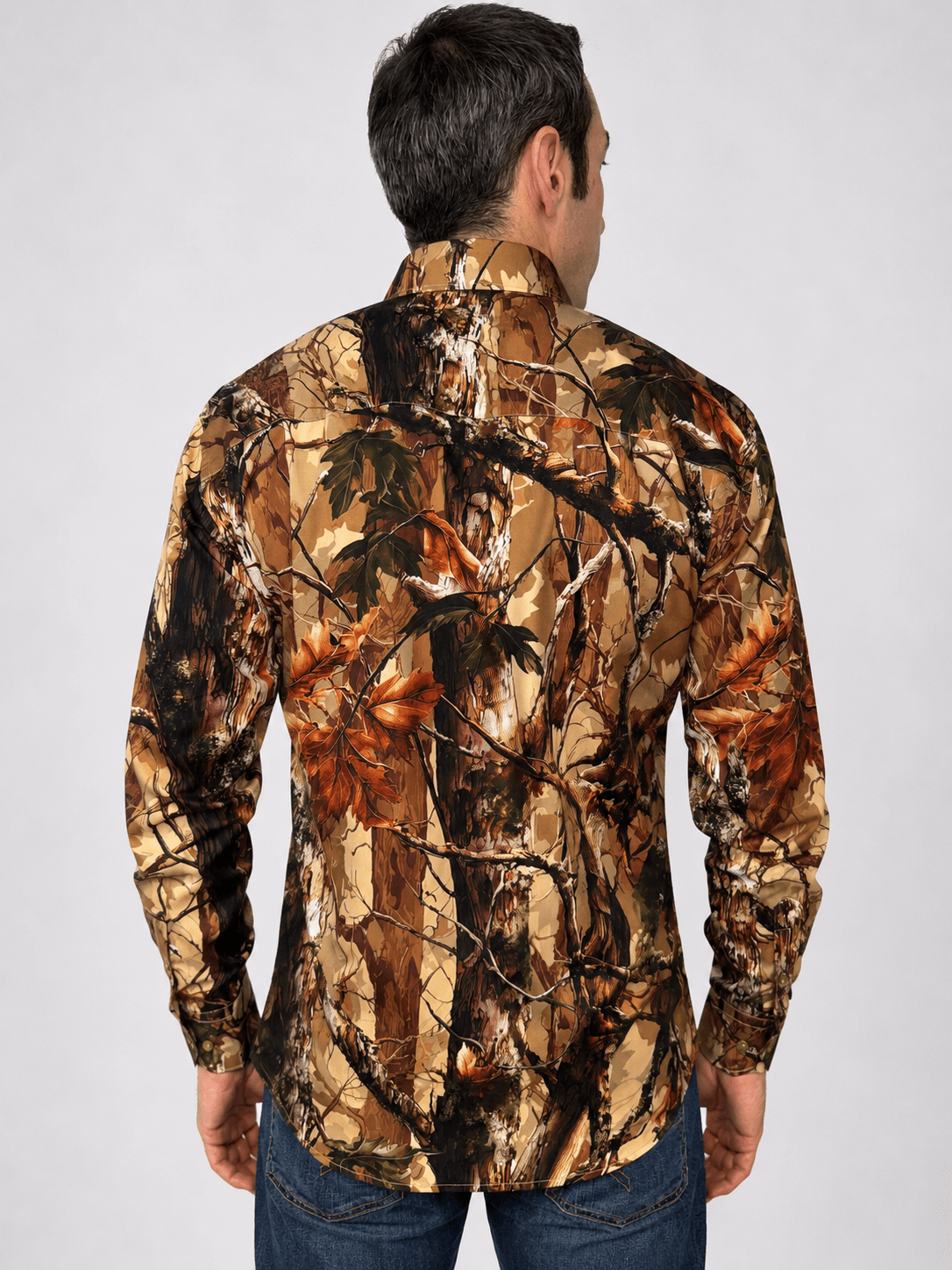 CL2647 Brown Real Tree - Claudio Lugli Shirts