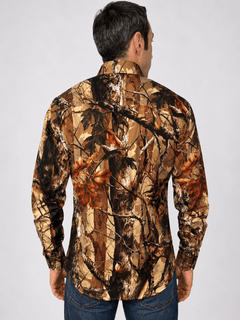 CL2647 Brown Real Tree - Claudio Lugli Shirts