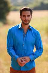 CLASSIC SIGNATURE PLAIN SHIRT - BEST SELLER – Premium Men's Patterned Shirt by Claudio Lugli | Bold Design, Tailored Fit, Best Printed Shirts