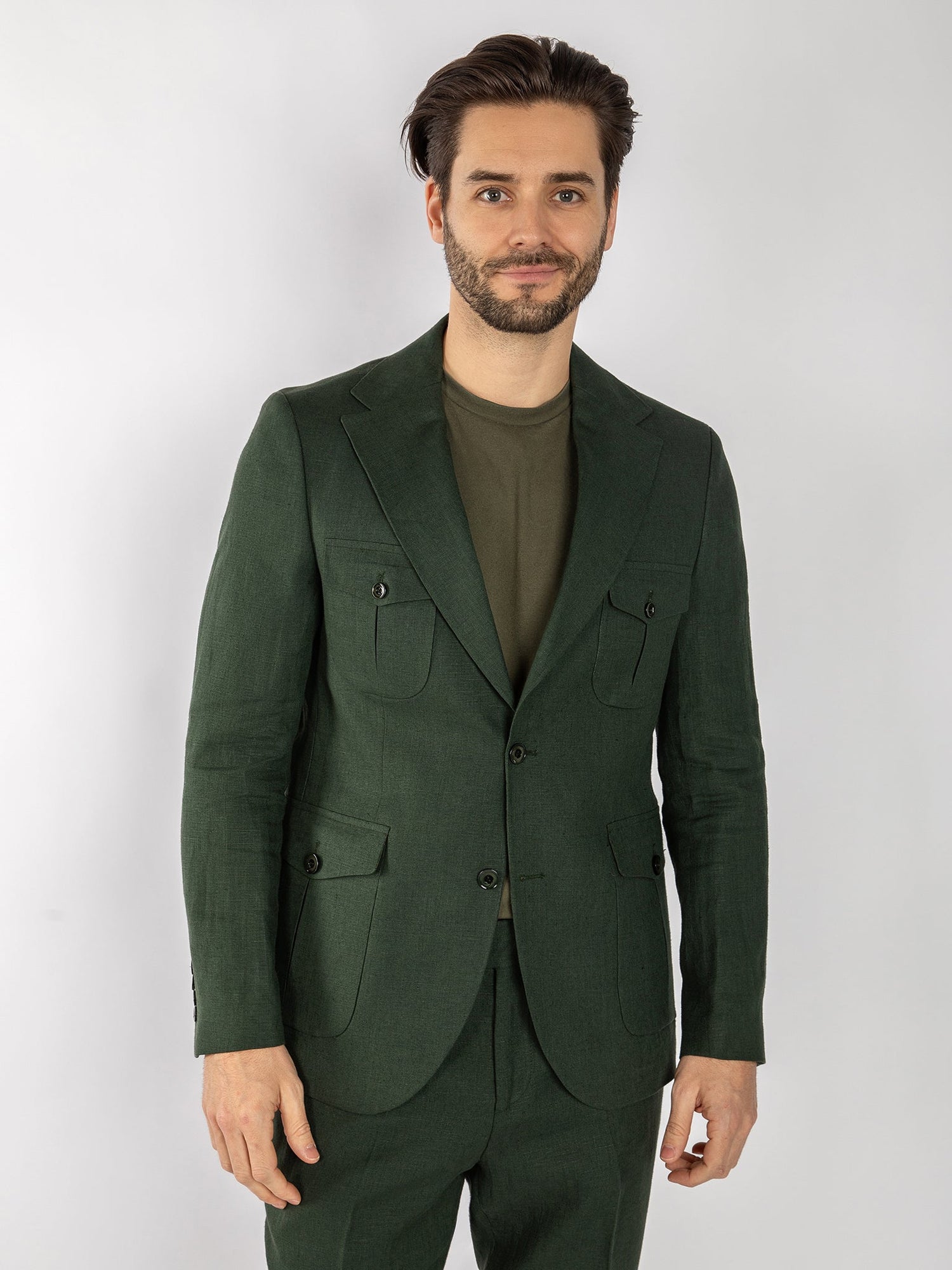 CLAUDIO LUGLI CASUAL LINEN SUIT - Claudio Lugli Shirts